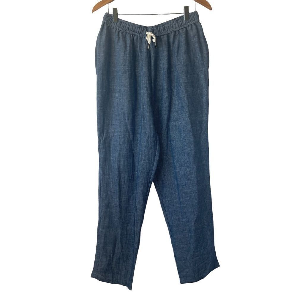 ATL/Abel The Label NWOT Cotton/Linen Blend Drawstring Pants Sz  AU 3/US‎ 601